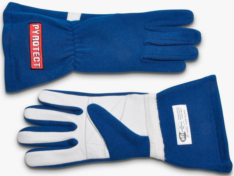 PYROTECT Sport 2-Layer SFI-5 Nomex Gloves, Blue Sport 2-Layer SFI-5 Nomex Gloves, Blue Autofit