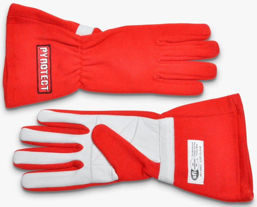 PYROTECT Sport 2-Layer SFI-5 Nomex Gloves, Red Sport 2-Layer SFI-5 Nomex Gloves, Red Autofit