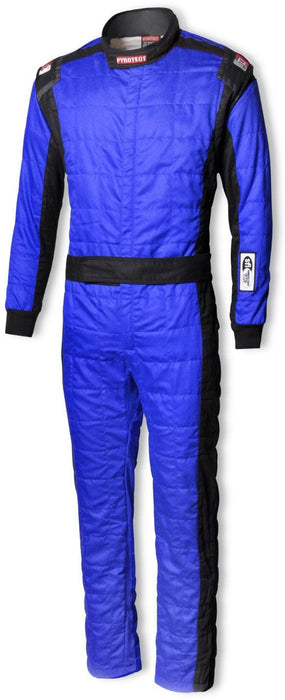 PYROTECT Sportsman Deluxe One Piece 2-Layer SFI 3.2A/5 Race Suit, Blue Sportsman Deluxe One Piece 2-Layer SFI 3.2A/5 Race Suit, Blue Autofit