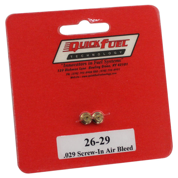 Quick Fuel Quick Fuel Air Bleeds 26-29QFT Autofit
