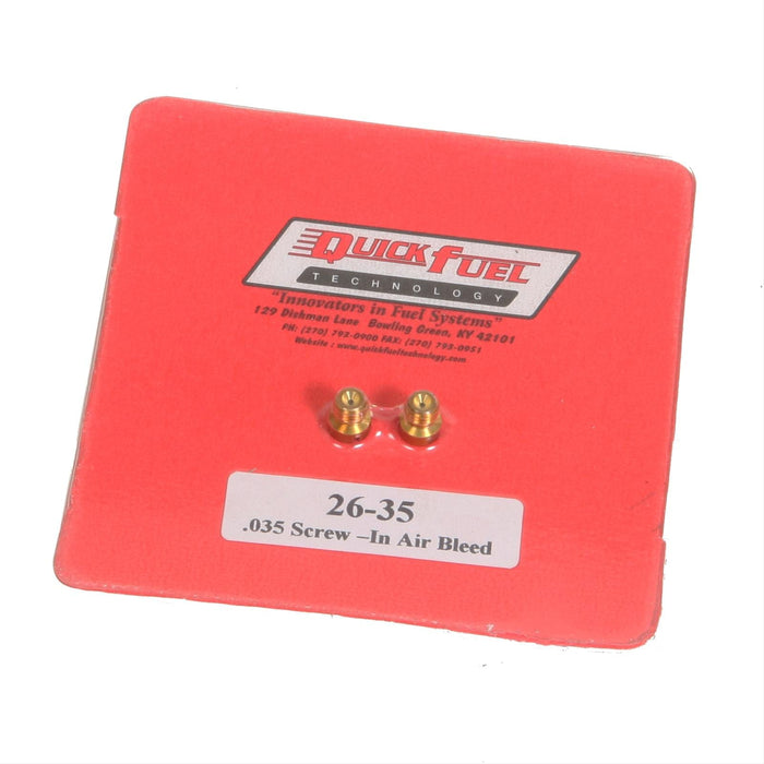 Quick Fuel Quick Fuel Air Bleeds 26-35QFT Autofit