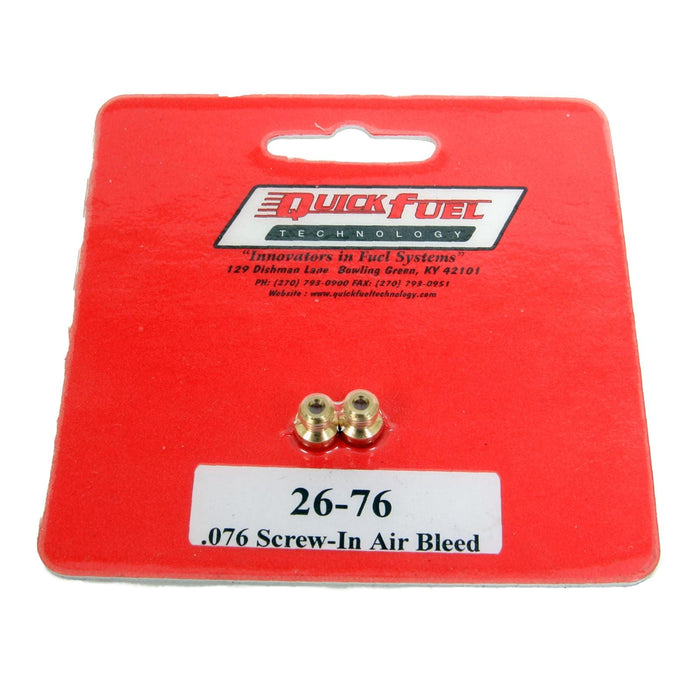 Quick Fuel Quick Fuel Air Bleeds 26-76QFT Autofit