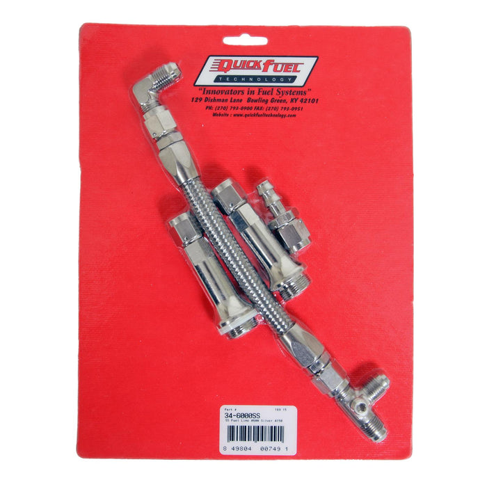 Quick Fuel Quick Fuel Carburetor Fuel Lines 34-6000SSQFT Autofit