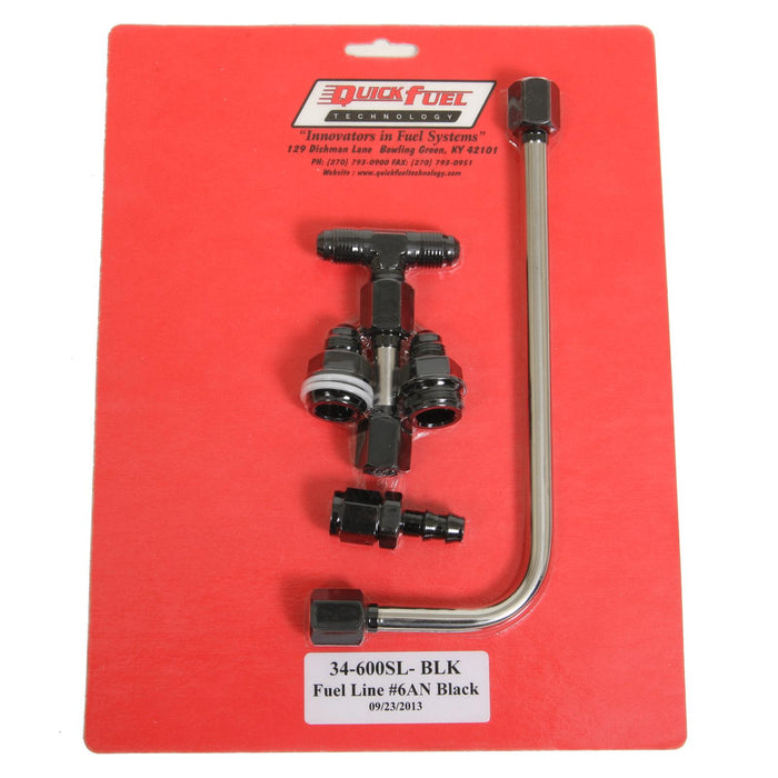 Quick Fuel Quick Fuel Carburetor Fuel Lines 34-600SL-BLKQFT Autofit