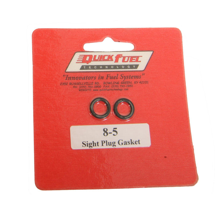 Quick Fuel Quick Fuel Carburetor Fuel Sight Plug Gaskets 8-5QFT Autofit