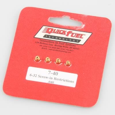 Quick Fuel Quick Fuel Carburetor Idle Feed Restrictors 7-40QFT Autofit