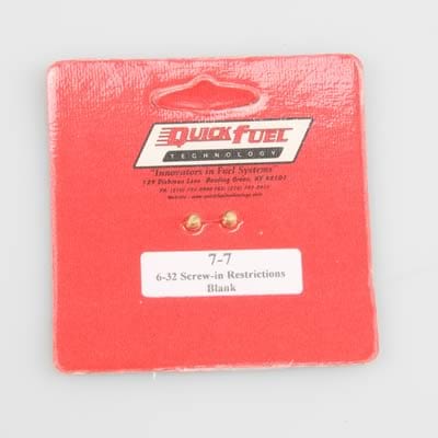 Quick Fuel Quick Fuel Carburetor Idle Feed Restrictors 7-7QFT Autofit