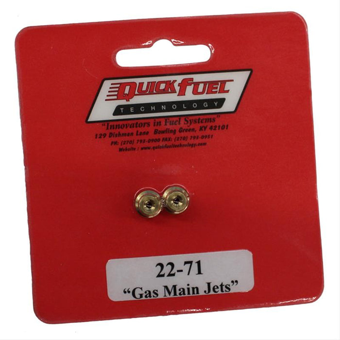 Quick Fuel Quick Fuel Standard Main Jets 22-71QFT Autofit