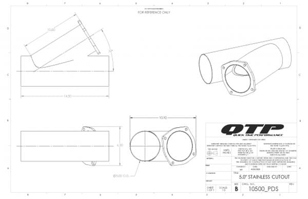 Quick Time Performance Quick Time Performance Electric Exhaust Cutouts QTEC5XCP1 Autofit