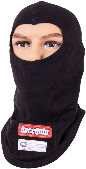Racequip Racequip Racequip SFI 3.3 Single Layer Single Eyeport Balaclava, Black (RQ433991RQP) Autofit