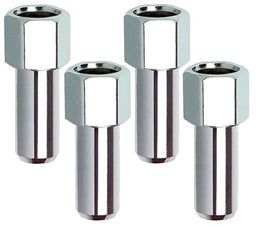 ROCKET 1/2" Thread, 1.38" Shank, Open End (Set Of 4) Cragar SST Mag Wheel Nuts - 13/16" Hex GOR84087B Autofit