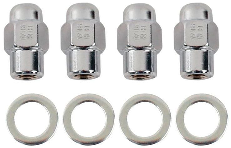 ROCKET 1/2" Thread, .500" Shank, Closed End (Set Of 4) Short Mag Wheel Nuts - 13/16" Hex GOR73187SMB Autofit