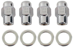 ROCKET 7/16" Thread, .500" Shank, Closed End (Set Of 4) Short Mag Wheel Nuts - 13/16" Hex GOR73177SMB Autofit