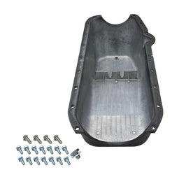 RTS RTS Oil Pan, Cast Aluminum, Machined Finned, Black 4 qt., SB Chev Passanger Side Dip Stick RTS Oil Pan, Cast Aluminum, Machined Finned, Black 4 qt., SB Chev Passanger Side Dip Stick Autofit