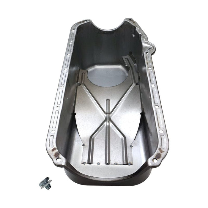 RTS RTS Oil Pan Sump, Steel, Black Finish, Replacement, SB Chev Holden, 2-Piece Rear main, Passenger Side Dipstick, Each RTS Oil Pan Sump, Steel, Black Finish, Replacement, SB Chev Holden, 2-Piece Rear main, Passenger Side Dipstick, Each Autofit