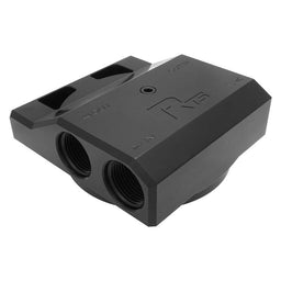 RTS RTS Remote Oil Filter Head, 1-1/2''-12 Thread, 4x Side AN12 ORB Ports, Billet Aluminium, Black RTS Remote Oil Filter Head, 1-1/2''-12 Thread, 4x Side AN12 ORB Ports, Billet Aluminium, Black Autofit