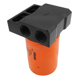 RTS RTS Remote Oil Filter Head, With FRAM HP4 Filter, 13/16''-16 Thread, 4x Side AN12 ORB Ports, Billet Aluminium, Black RTS Remote Oil Filter Head, With FRAM HP4 Filter, 13/16''-16 Thread, 4x Side AN12 ORB Ports, Billet Aluminium, Black Autofit