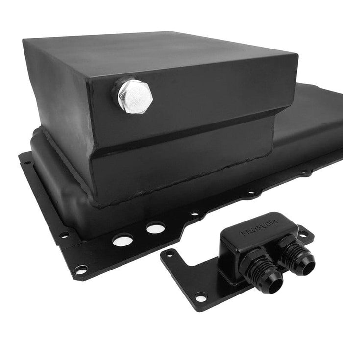 RTS RTS Steel Oil Pan, Chev Holden Engine Swap, LS, 427 Stroker , 90 Deg Remote Mount Filter, Matt Black, Rear Sump 6.5 litre Capacity, Pick Up, Kit RTS Steel Oil Pan, Chev Holden Engine Swap, LS, 427 Stroker , 90 Deg Remote Mount Filter, Matt Black, Rear Sump 6.5 litre Capacity, Pick Up, Kit Autofit