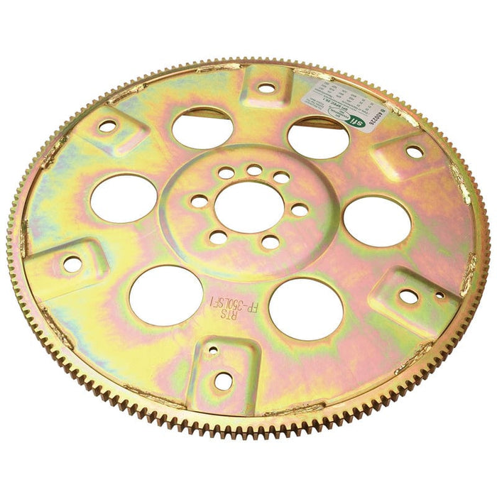 RTS RTS Transmission Flexplate, SFI, Gold Zinc Late SB Chevrolet, 168 Tooth - External - 1-piece rear Main Seal Block, Each RTS Transmission Flexplate, SFI, Gold Zinc Late SB Chevrolet, 168 Tooth - External - 1-piece rear Main Seal Block, Each Autofit