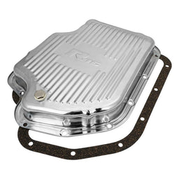 RTS RTS Transmission Oil Pan, Extra Capacity, Steel Ribbed, Chrome, GM Chev Holden TH400, Each RTS Transmission Oil Pan, Extra Capacity, Steel Ribbed, Chrome, GM Chev Holden TH400, Each Autofit