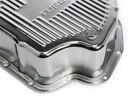 RTS RTS Transmission Oil Pan, Extra Capacity, Steel Ribbed, Chrome, GM Chev Holden TH400, Each RTS Transmission Oil Pan, Extra Capacity, Steel Ribbed, Chrome, GM Chev Holden TH400, Each Autofit