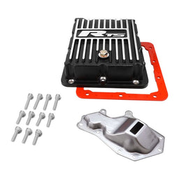 RTS RTS Transmission Pan, Deep, Aluminium, Finned Black Powdercoat, For Ford C-4, C10, Kit RTS Transmission Pan, Deep, Aluminium, Finned Black Powdercoat, For Ford C-4, C10, Kit Autofit