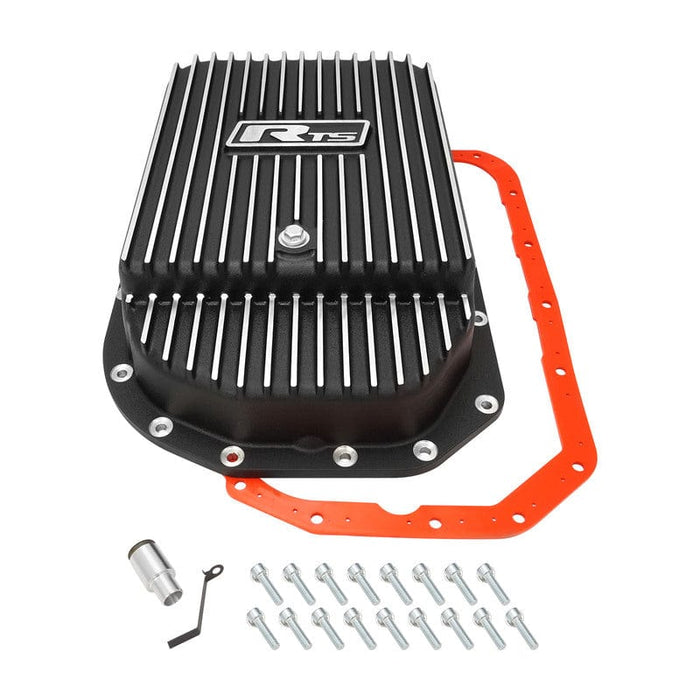 RTS RTS Transmission Pan, Deep, Aluminium, Finned Black Powdercoat, GM Chev Holden, 4L80E 4L85E, Kit RTS Transmission Pan, Deep, Aluminium, Finned Black Powdercoat, GM Chev Holden, 4L80E 4L85E, Kit Autofit