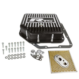 RTS RTS Transmission Pan, Deep, Aluminium, Finned Black Powdercoat, GM, TH350, Kit RTS Transmission Pan, Deep, Aluminium, Finned Black Powdercoat, GM, TH350, Kit Autofit