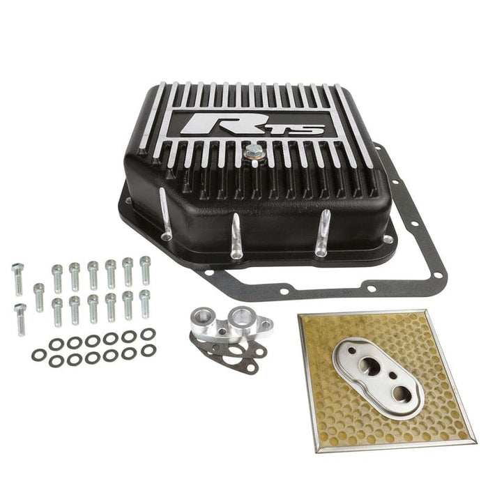 RTS RTS Transmission Pan, Deep, Aluminium, Finned Black Powdercoat, GM, TH350, Kit RTS Transmission Pan, Deep, Aluminium, Finned Black Powdercoat, GM, TH350, Kit Autofit