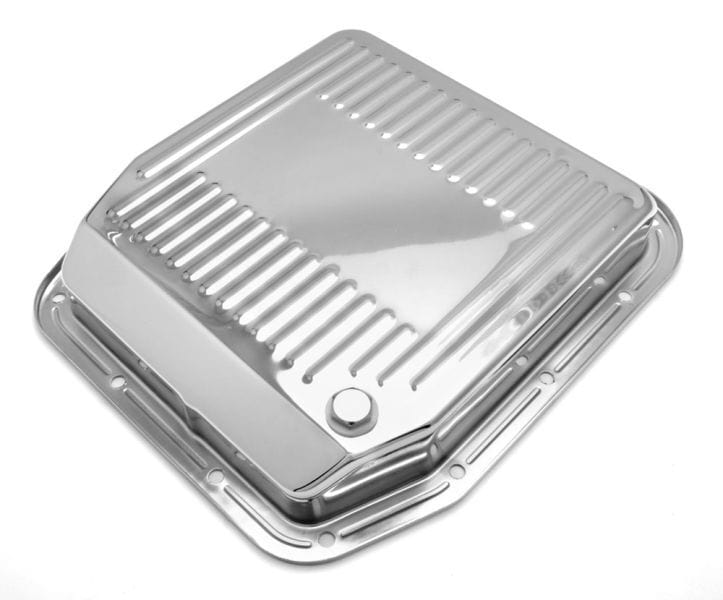 RTS RTS Transmission Pan, Deep, Steel Ribbed, Chrome, For Ford AOD RTS Transmission Pan, Deep, Steel Ribbed, Chrome, For Ford AOD Autofit
