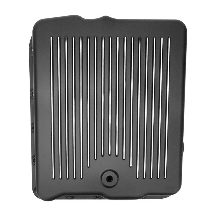 RTS RTS Transmission Pan, Extra Capacity, Cast Aluminium, Black/Machined Finned, Chev, Holden Commodore, 700R4, 4L60 , Each RTS Transmission Pan, Extra Capacity, Cast Aluminium, Black/Machined Finned, Chev, Holden Commodore, 700R4, 4L60 , Each Autofit