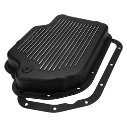 RTS RTS Transmission Pan, Extra Capacity, Cast Aluminium, Black, Machined Finned, Chev Holden TH400, Each RTS Transmission Pan, Extra Capacity, Cast Aluminium, Black, Machined Finned, Chev Holden TH400, Each Autofit
