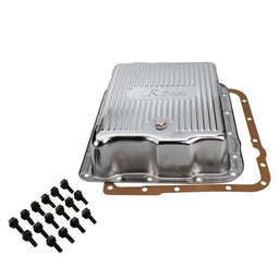 RTS RTS Transmission Pan, Extra Capacity, Steel, Ribbed Chrome, GM Chev Holden, Commodore, 700R4, 4L60, 4L60E, Each RTS Transmission Pan, Extra Capacity, Steel, Ribbed Chrome, GM Chev Holden, Commodore, 700R4, 4L60, 4L60E, Each Autofit