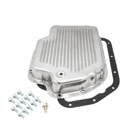 RTS RTS Transmission Pan, Extra Depth, Aluminium, Polished, Finned, Chev For Holden TH400, Each RTS Transmission Pan, Extra Depth, Aluminium, Polished, Finned, Chev For Holden TH400, Each Autofit