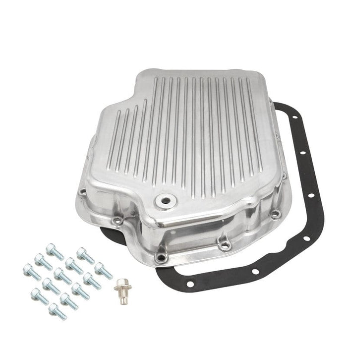 RTS RTS Transmission Pan, Extra Depth, Aluminium, Polished, Finned, Chev For Holden TH400, Each RTS Transmission Pan, Extra Depth, Aluminium, Polished, Finned, Chev For Holden TH400, Each Autofit