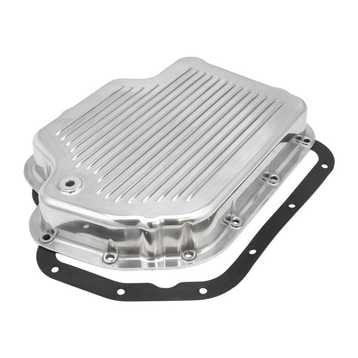 RTS RTS Transmission Pan, Extra Depth, Aluminium, Polished, Finned, Chev For Holden TH400, Each RTS Transmission Pan, Extra Depth, Aluminium, Polished, Finned, Chev For Holden TH400, Each Autofit