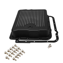RTS RTS Transmission Pan, Stock Depth, Cast Aluminium Black, Machined Finned, Chev, Holden Commodore, 700R4, 4L60,4L65E , Each RTS Transmission Pan, Stock Depth, Cast Aluminium Black, Machined Finned, Chev, Holden Commodore, 700R4, 4L60,4L65E , Each Autofit