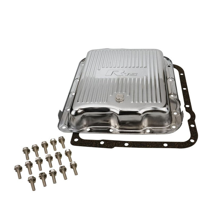 RTS RTS Transmission Pan, Stock Depth, Steel, Ribbed Chrome, GM Chev Holden, Commodore, 700R4, 4L60, 4L60E, Each RTS Transmission Pan, Stock Depth, Steel, Ribbed Chrome, GM Chev Holden, Commodore, 700R4, 4L60, 4L60E, Each Autofit