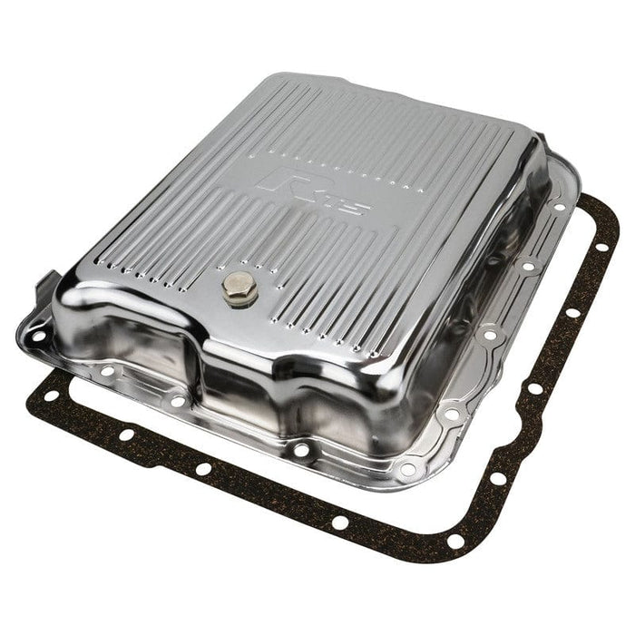 RTS RTS Transmission Pan, Stock Depth, Steel, Ribbed Chrome, GM Chev Holden, Commodore, 700R4, 4L60, 4L60E, Each RTS Transmission Pan, Stock Depth, Steel, Ribbed Chrome, GM Chev Holden, Commodore, 700R4, 4L60, 4L60E, Each Autofit