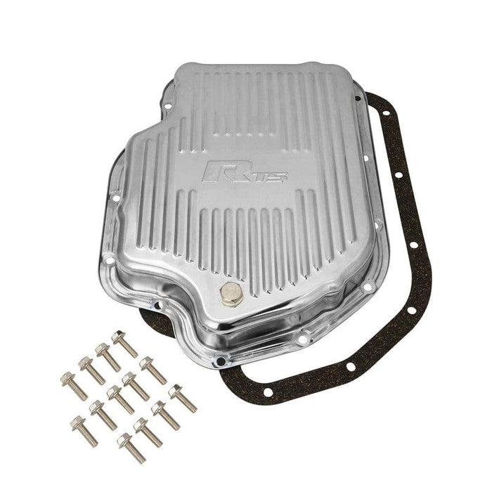 RTS RTS Transmission Pan, Stock Depth , Steel Ribbed, Chrome, GM Chev Holden TH400, Each RTS Transmission Pan, Stock Depth , Steel Ribbed, Chrome, GM Chev Holden TH400, Each Autofit