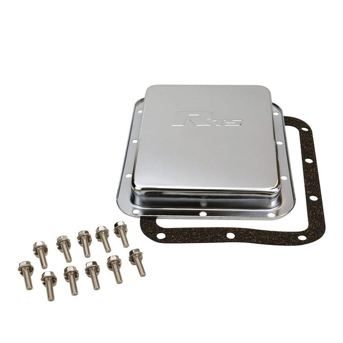 RTS RTS Transmission Pan, Stock, Steel, Chrome, For Ford C4, C10, Each RTS Transmission Pan, Stock, Steel, Chrome, For Ford C4, C10, Each Autofit