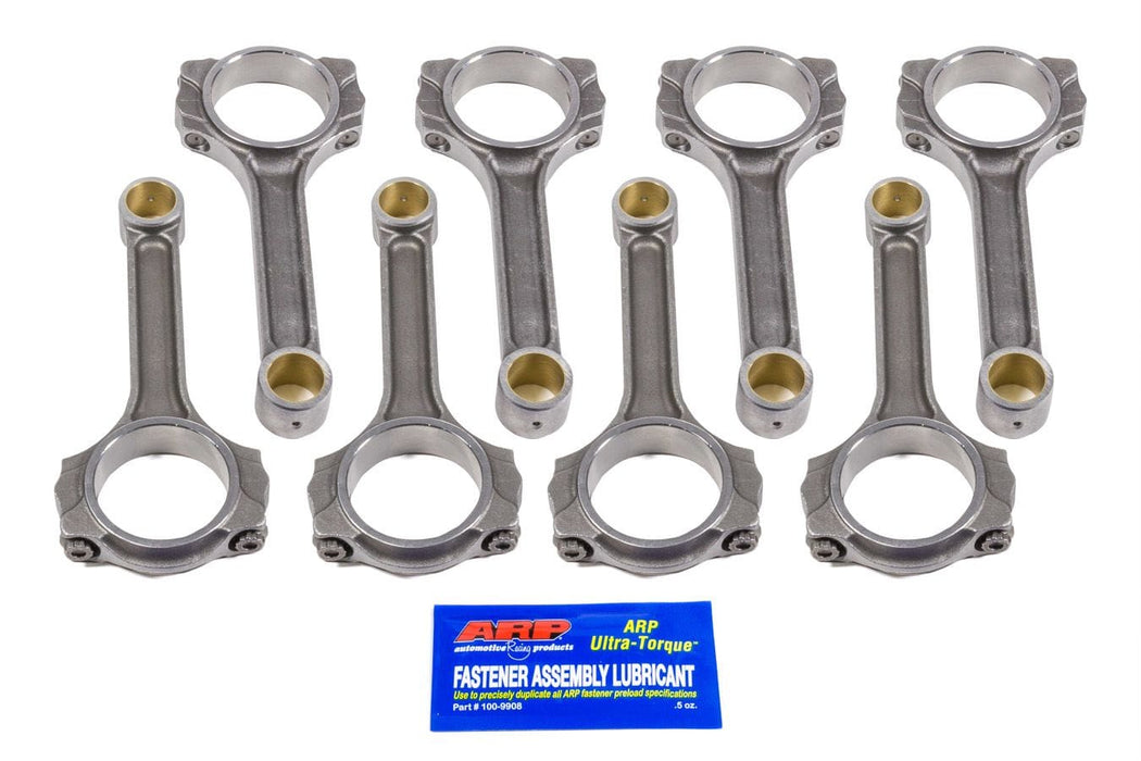 Scat S/B Chev 4340 Forged I-Beam Conrod Set with ARP 2000 Bolts, 6.000" Length, Bushed SC2-ICR Autofit