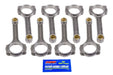 Scat S/B Chev 4340 Forged I-Beam Conrod Set with ARP 2000 Bolts, 6.000" Length, Bushed SC2-ICR Autofit