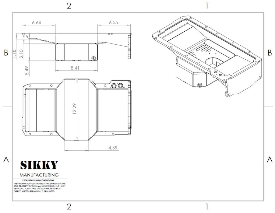Sikky Manufacturing Sikky Manufacturing LSX Swap Oil Pans OP004 Autofit