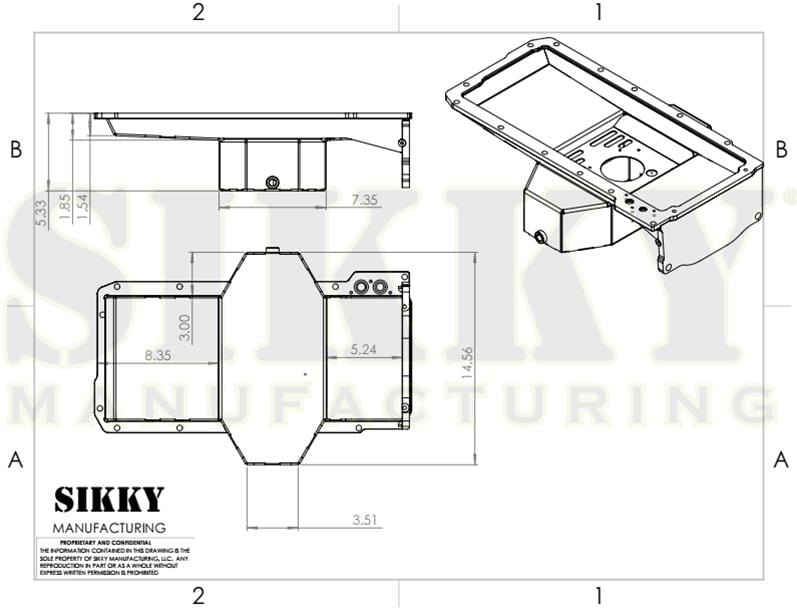 Sikky Manufacturing Sikky Manufacturing Oil Pans OP005 Autofit