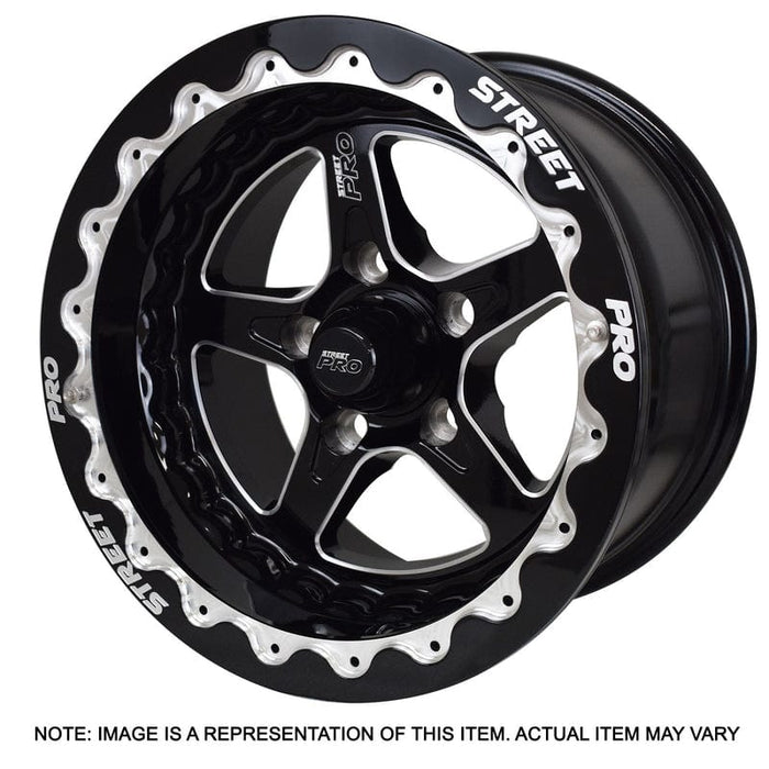 Street Pro Wheels Street Pro ll Convo Pro Wheel Black Bead Lock Style 15x10' For Ford Bolt Circle 5x 4.50', (-25) 4.50' Back Space Street Pro ll Convo Pro Wheel Black Bead Lock Style 15x10' For Ford Bolt Circle 5x 4.50', (-25) 4.50' Back Space Autofit
