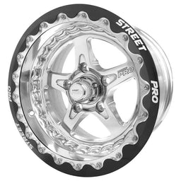 Street Pro Wheels Street Pro ll Convo Pro Wheel Polished, Black Machined Bead Lock Style 15x8.5' For Holden For Chevrolet Bolt Circle 5 x 4.75'(6) 5.0' Back Space Street Pro ll Convo Pro Wheel Polished, Black Machined Bead Lock Style 15x8.5' For Holden For Chevrolet Bolt Circle 5 x 4.75'(6) 5.0' Back Space Autofit