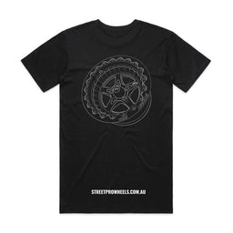 Street Pro Wheels Street Pro Wheels T-Shirt, Black, Cotton, XXL Street Pro Wheels T-Shirt, Black, Cotton, XXL Autofit