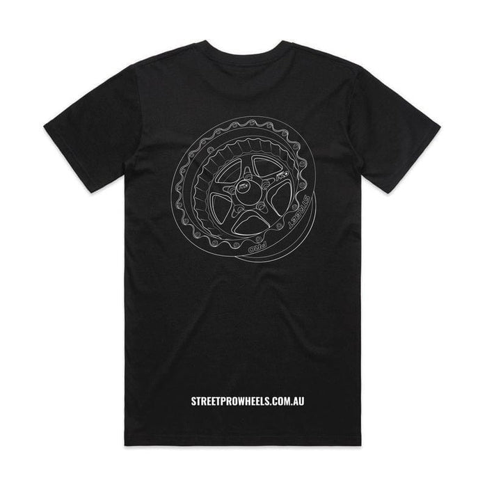 Street Pro Wheels Street Pro Wheels T-Shirt, Black, Cotton, XXL Street Pro Wheels T-Shirt, Black, Cotton, XXL Autofit