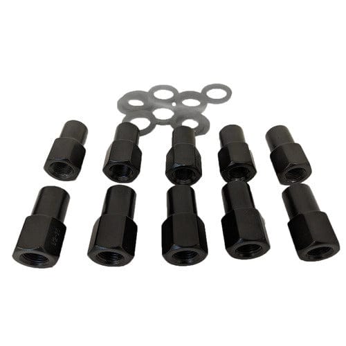 Street Pro Wheels Wheel Lug Nut Kit, Black 002 Streetpro Open End Mag, Length 1.46, 1/2, .700 shank, Set of 10 Wheel Lug Nut Kit, Black 002 Streetpro Open End Mag, Length 1.46, 1/2, .700 shank, Set of 10 Autofit